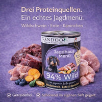NANDOO Jagdhaus Menü – Wildschwein, Ente, Kaninchen 800g: Ansicht 2