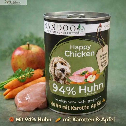 NANDOO Happy Chicken - Huhn mit Karotte & Apfel